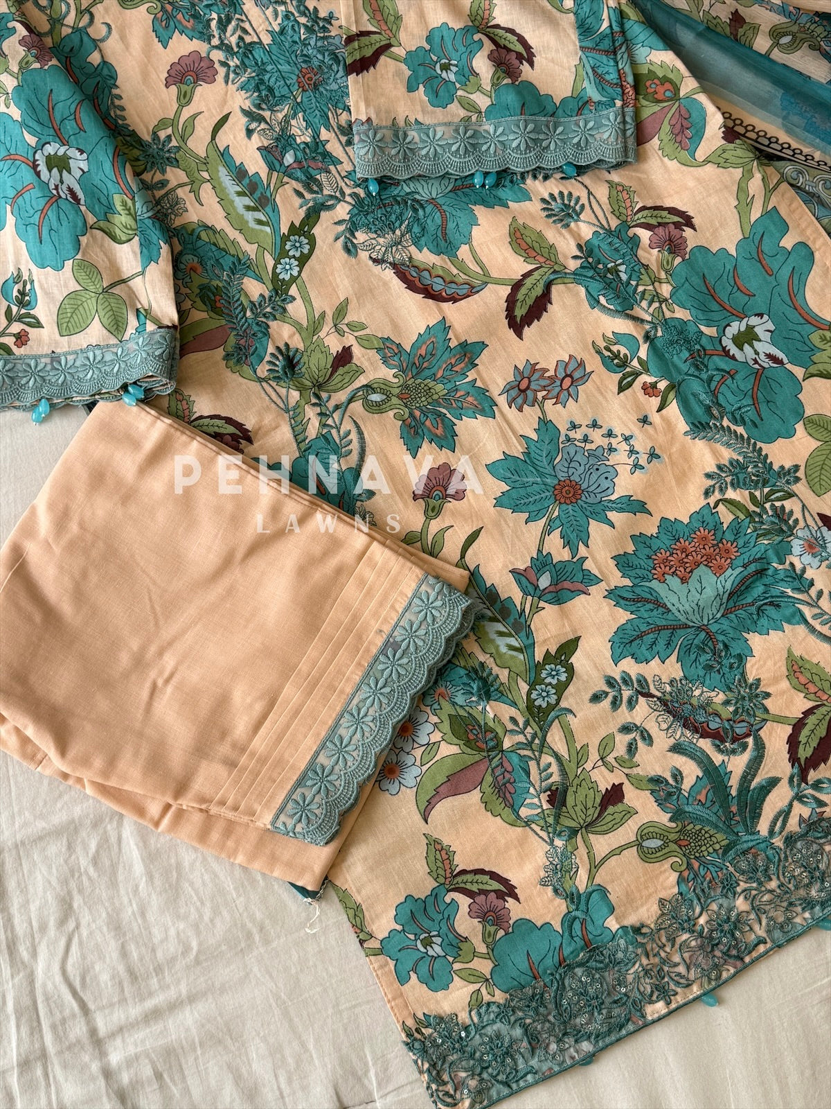 Unstitched  Lawn Suit-1399