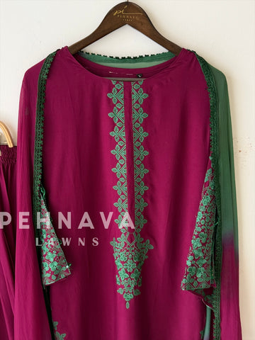 Embroidered Rayon Farshi Salwar