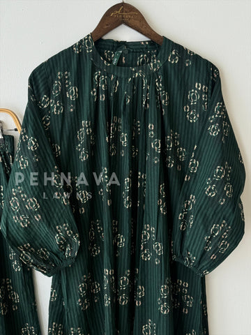 Bloom Stripe Co-ord Set - Pehnava Lawns
