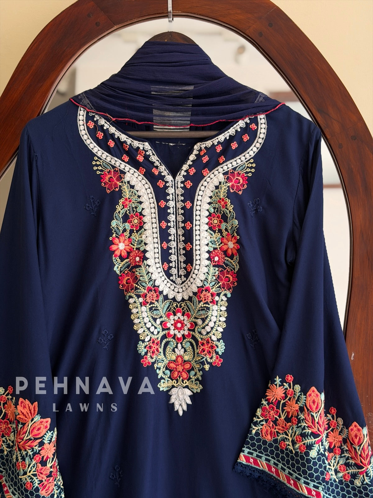 Floral Embroidered Farshi Salwar