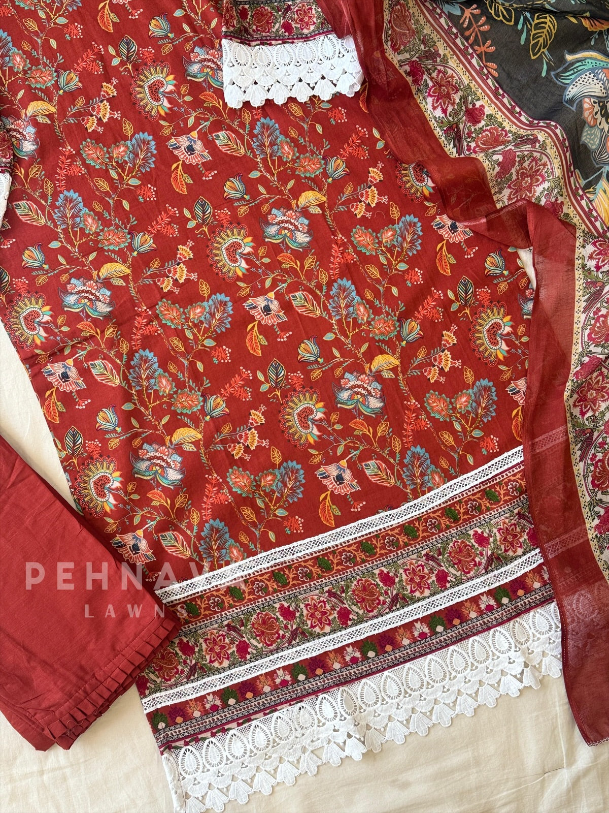 Cotton Printed Suit Set-1309