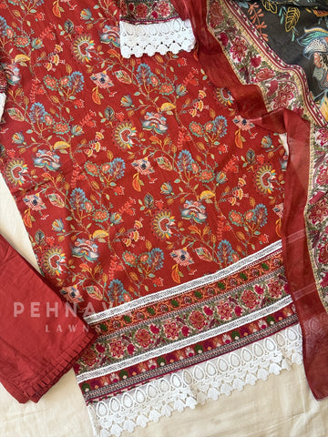 Cotton Printed Suit Set-1309