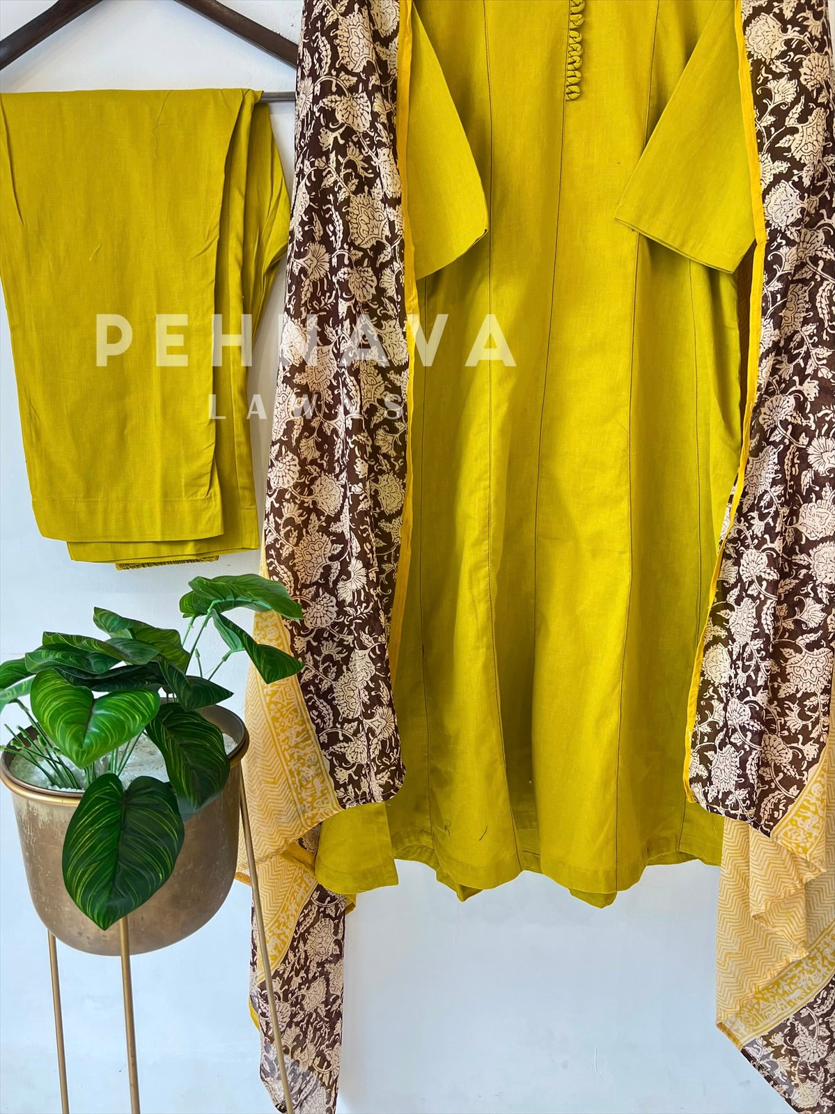 Front Panel Kurta Set with Dupatta