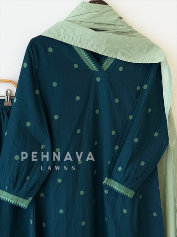 Casual Jamdhani Suit Set-6170