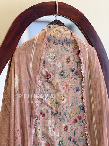 Floral Embroidered Unstitched Suit 4127