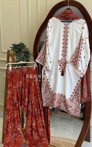 Floral Embroidered Farshi Salwar