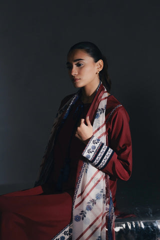 Lace Detail Crepe Suit Set - Pehnava Lawns