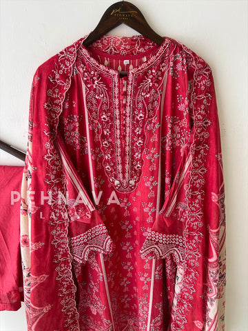 Embroidered Lawns Suit-205