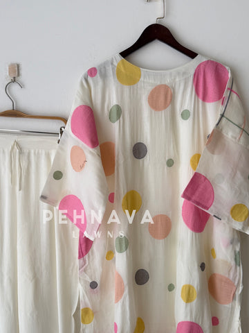 Polka Dot Appliqué Three Piece Set