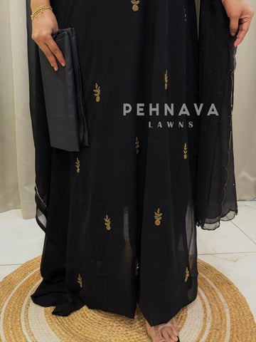 Premium Handworked Chiffon Unstitched Suit-SM-806