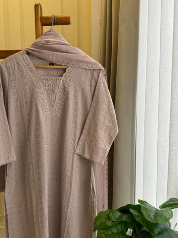 Pure Mul-Cotton Hakoba Embroidered Suit - Pehnava Lawns