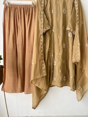 Floral Chanderi Ethnic Suit-3482 - Pehnava Lawns