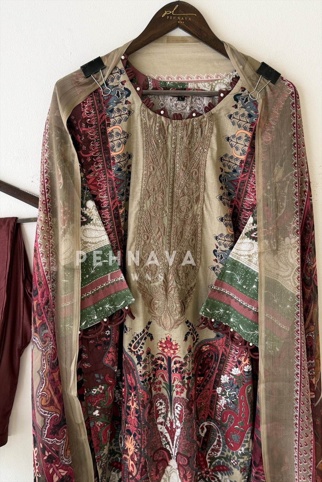 Printed Unstitched Suit-1751 - Pehnava Lawns