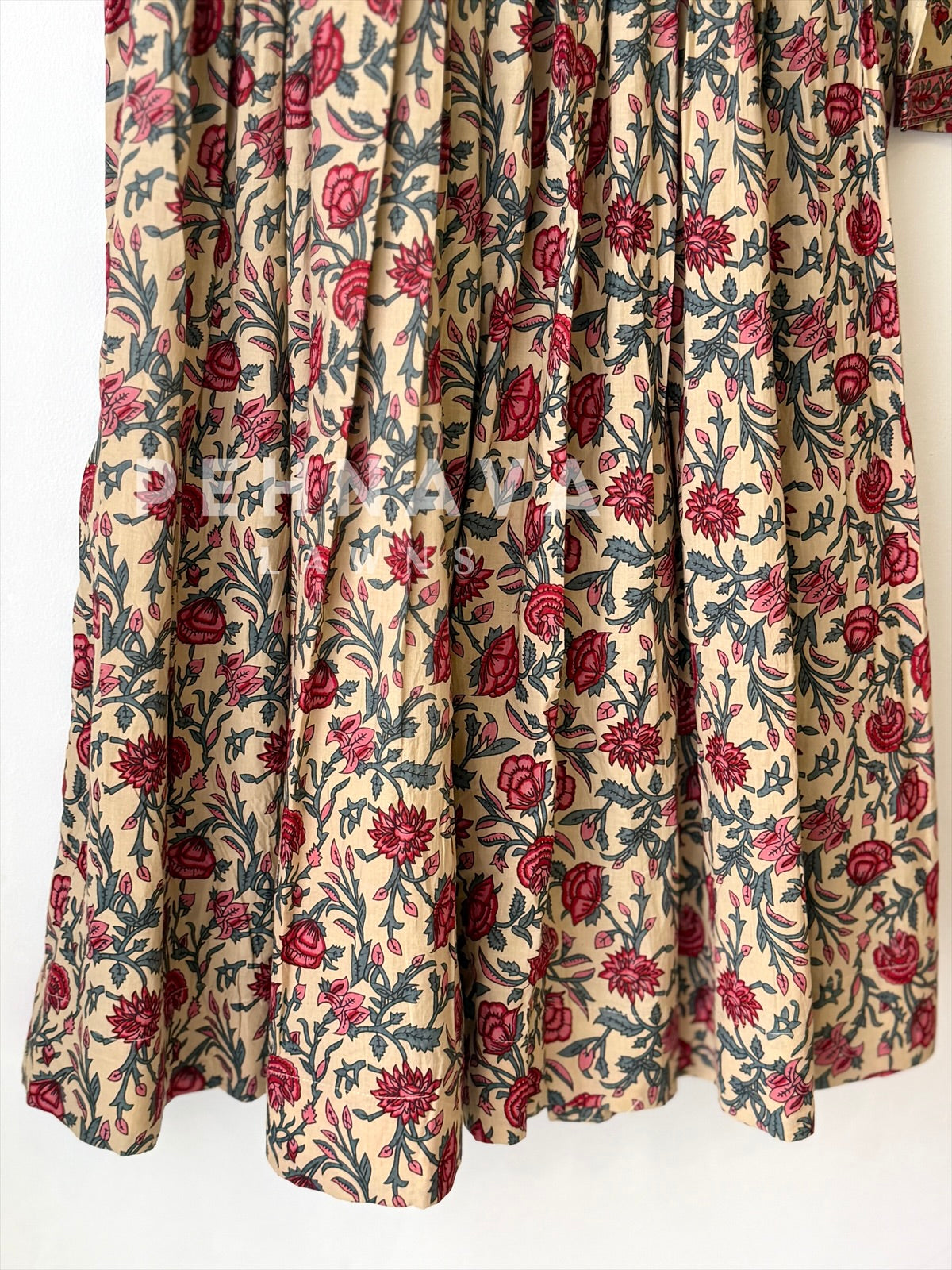Floral Block Print Skirt Set 456