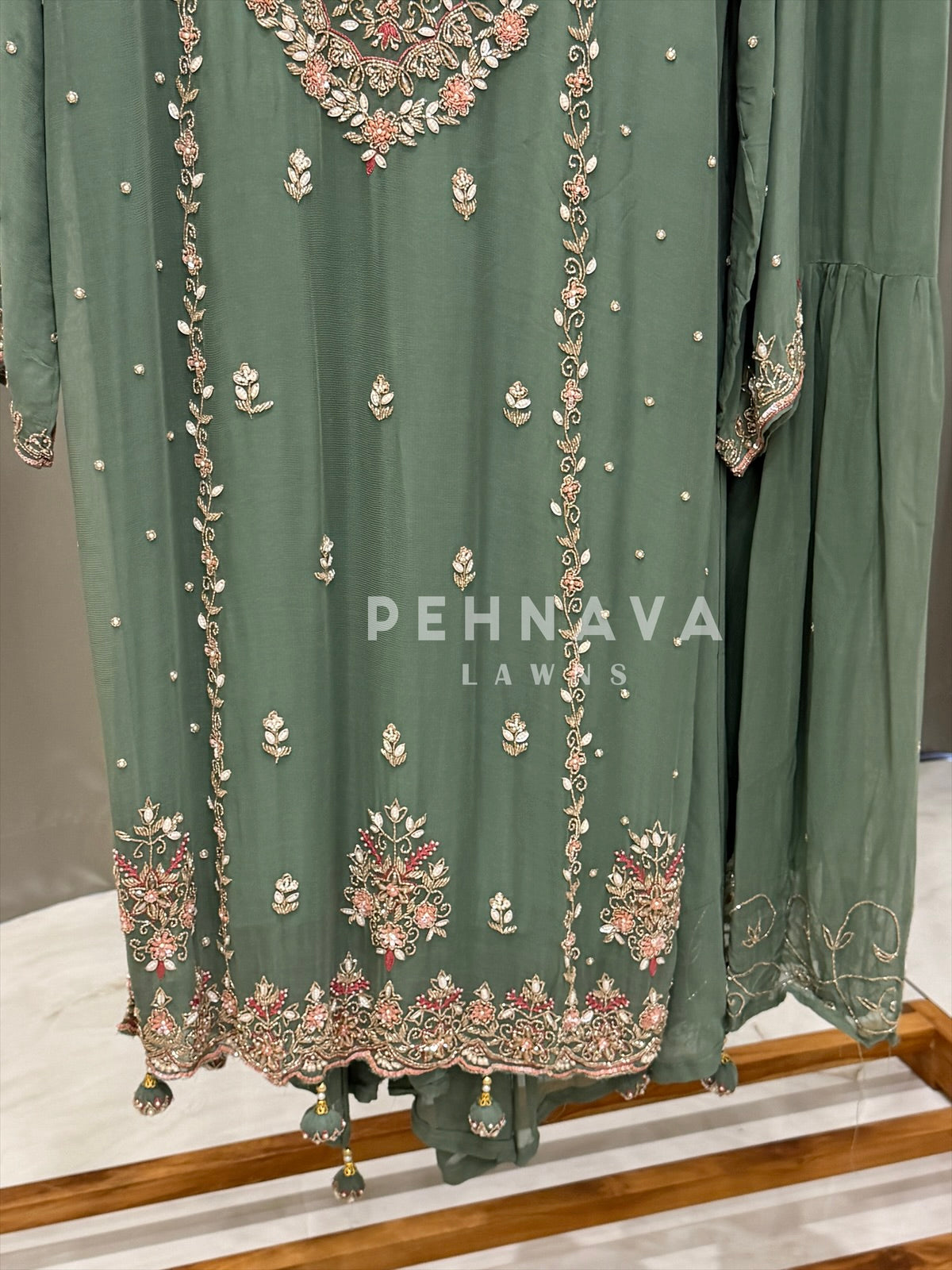 Premium Handworked Chiffon Suit-4326