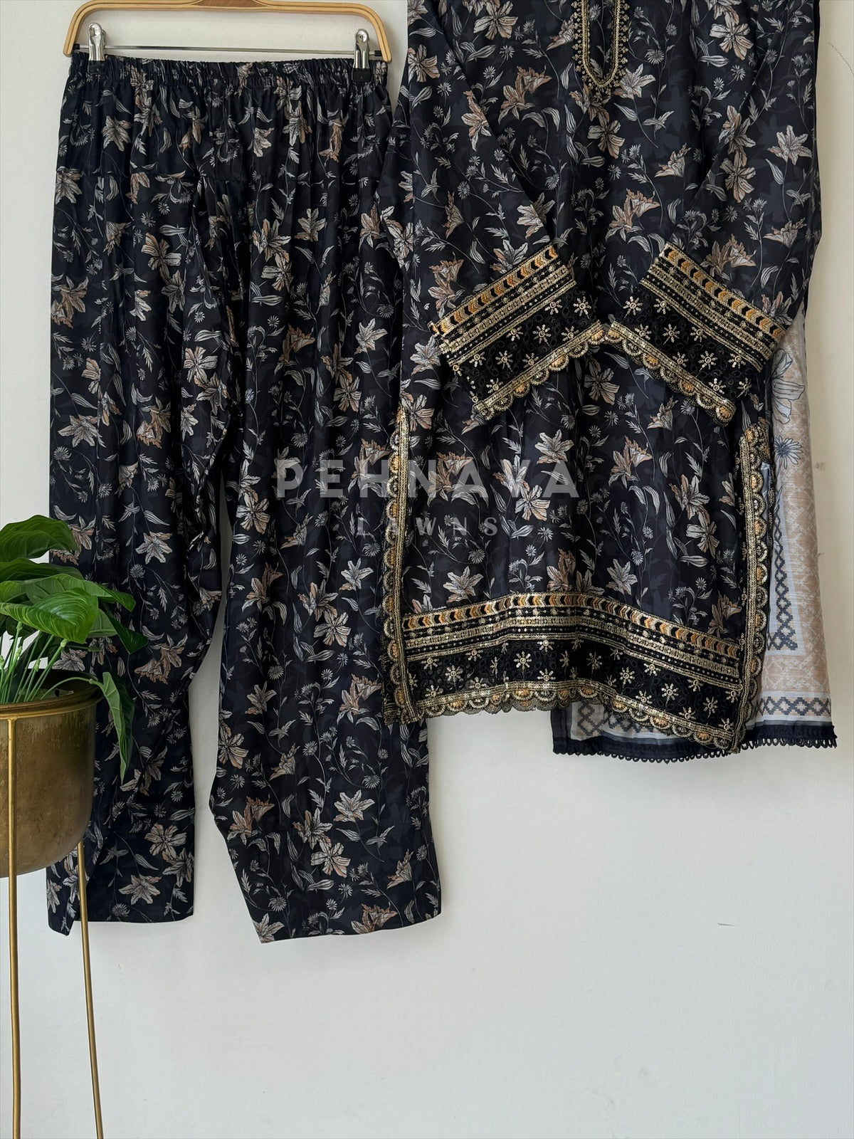 Floral Lawn Suit