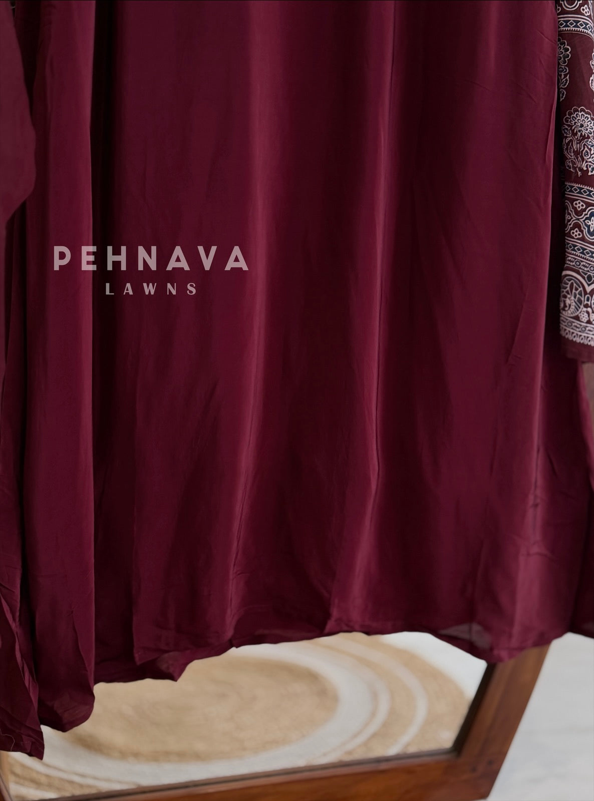 Contrast Printed Dupatta Suit Set
