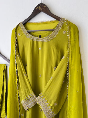 Viscous organza handworked suit-with color options RR-220 - Pehnava Lawns