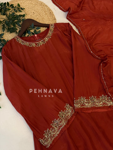Crepe Handworked Ensemble H-367