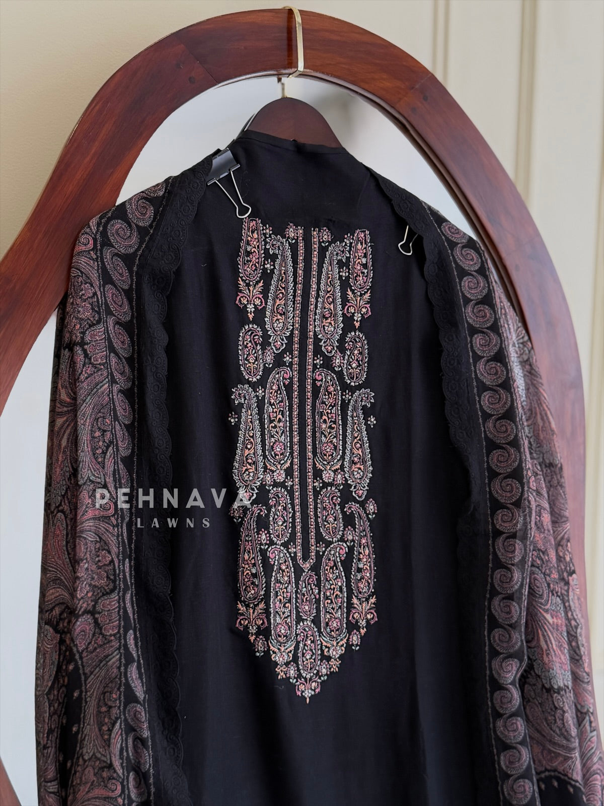 Paisley Embroidered Unstitched Ensemble L -82