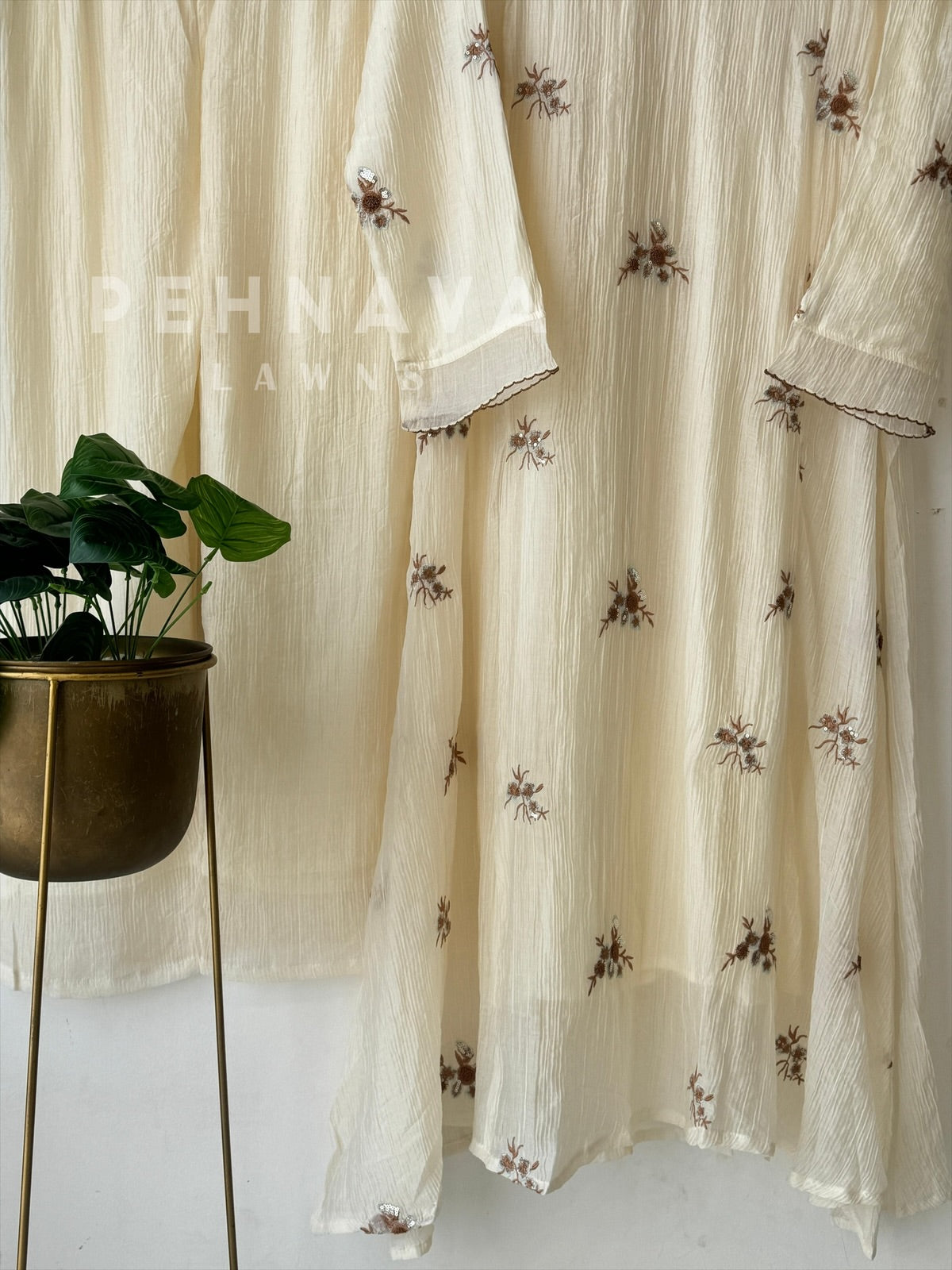 Imported Fabric A-line Suit - Pehnava Lawns