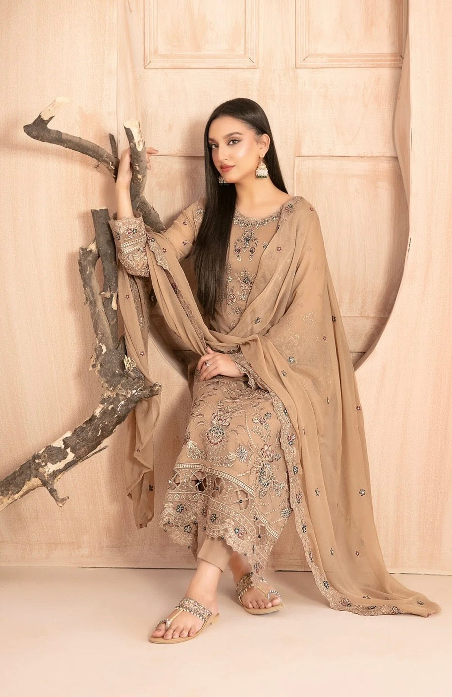 Tawakkal Afsanay Premium Semi Stitched Suit D-4908
