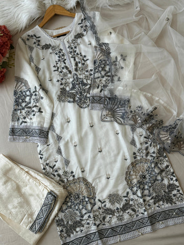 Embroidered Suit Set