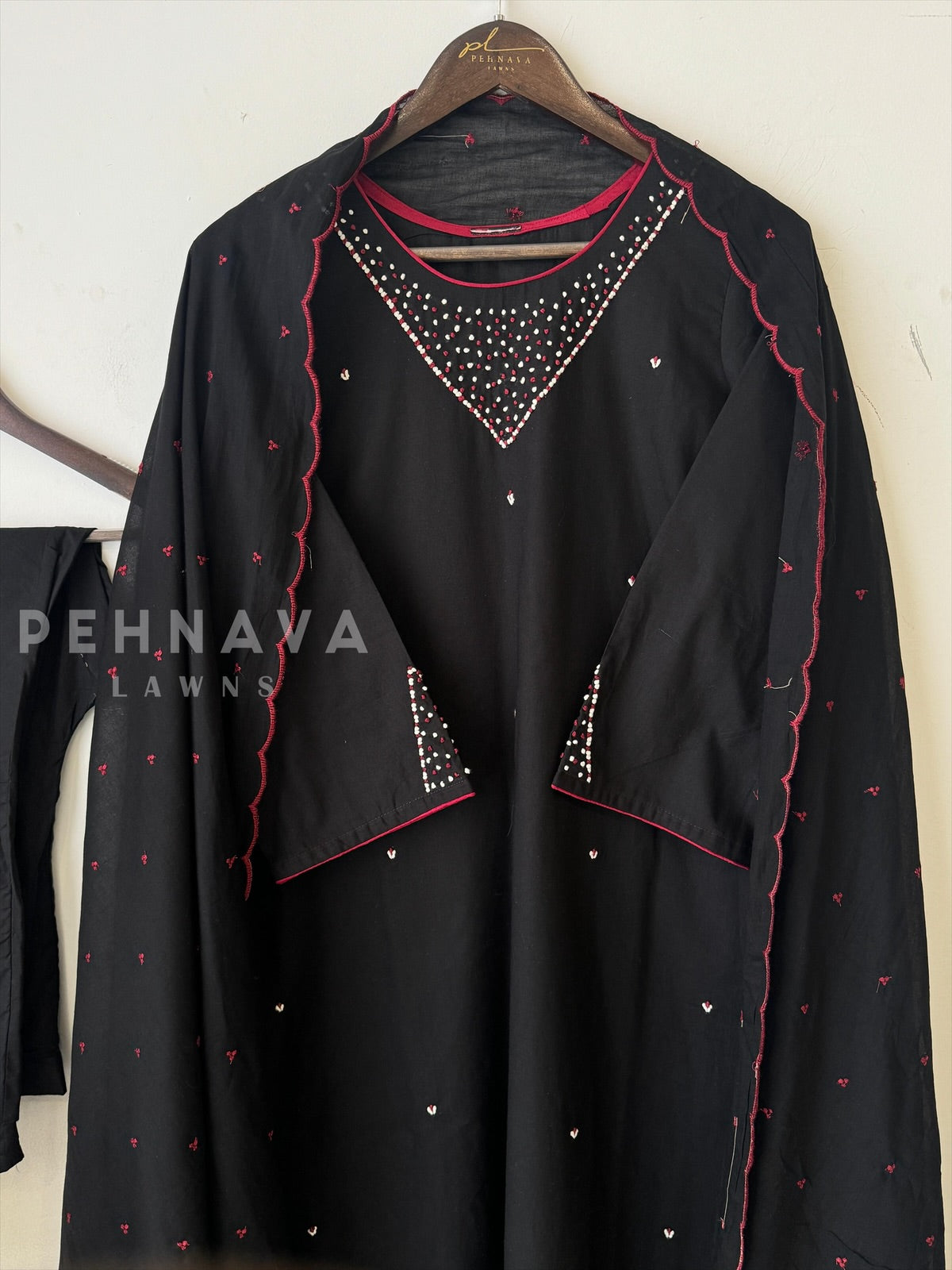 French Knot detailed Suit Set