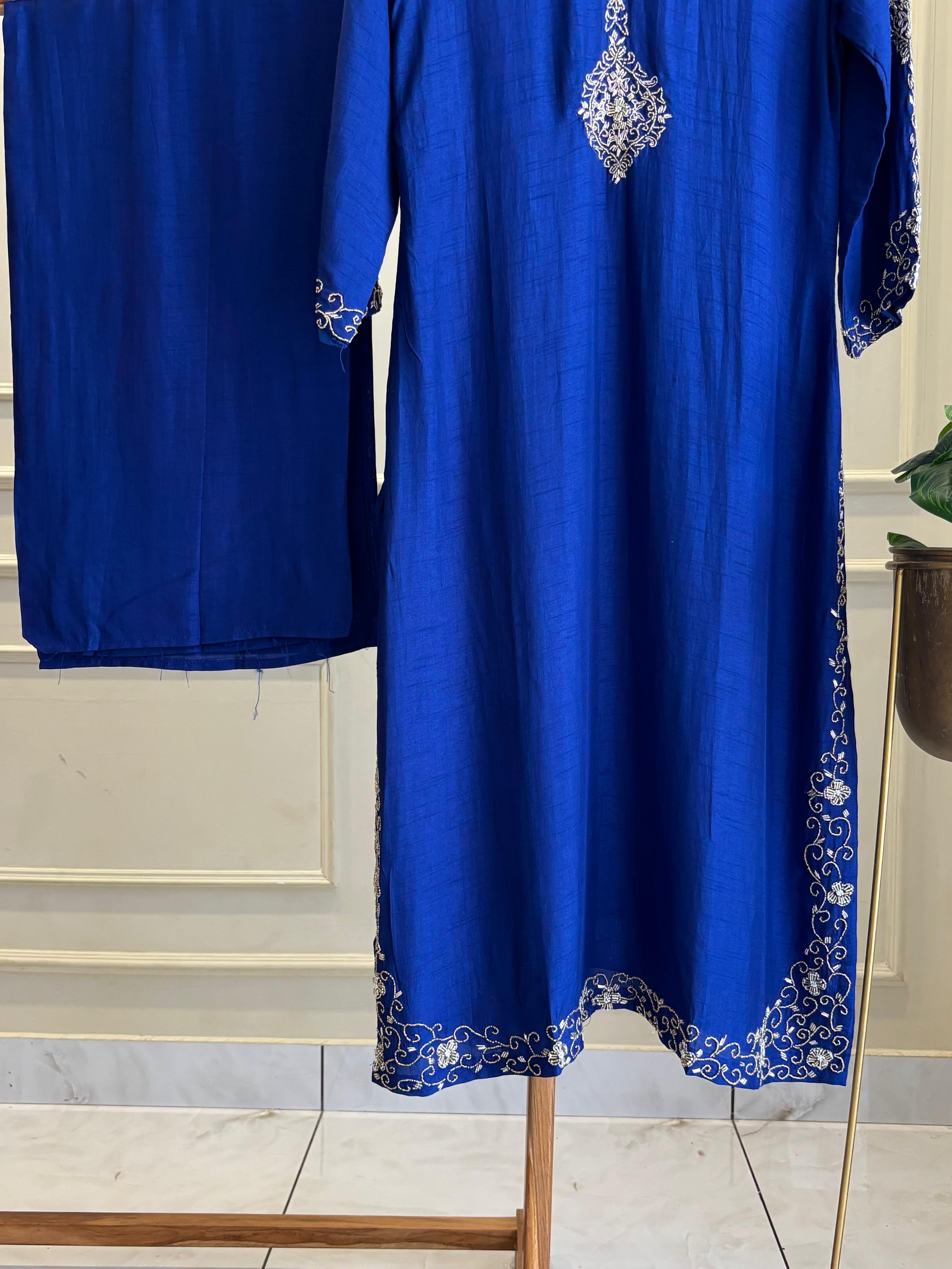 Premium Handworked Royal Blue Salwar Kameez