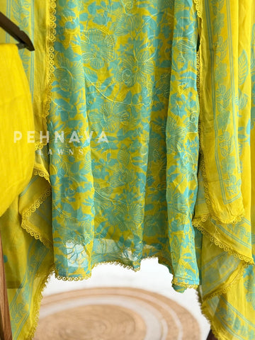 Floral Embroidered Unstitched Suit-3