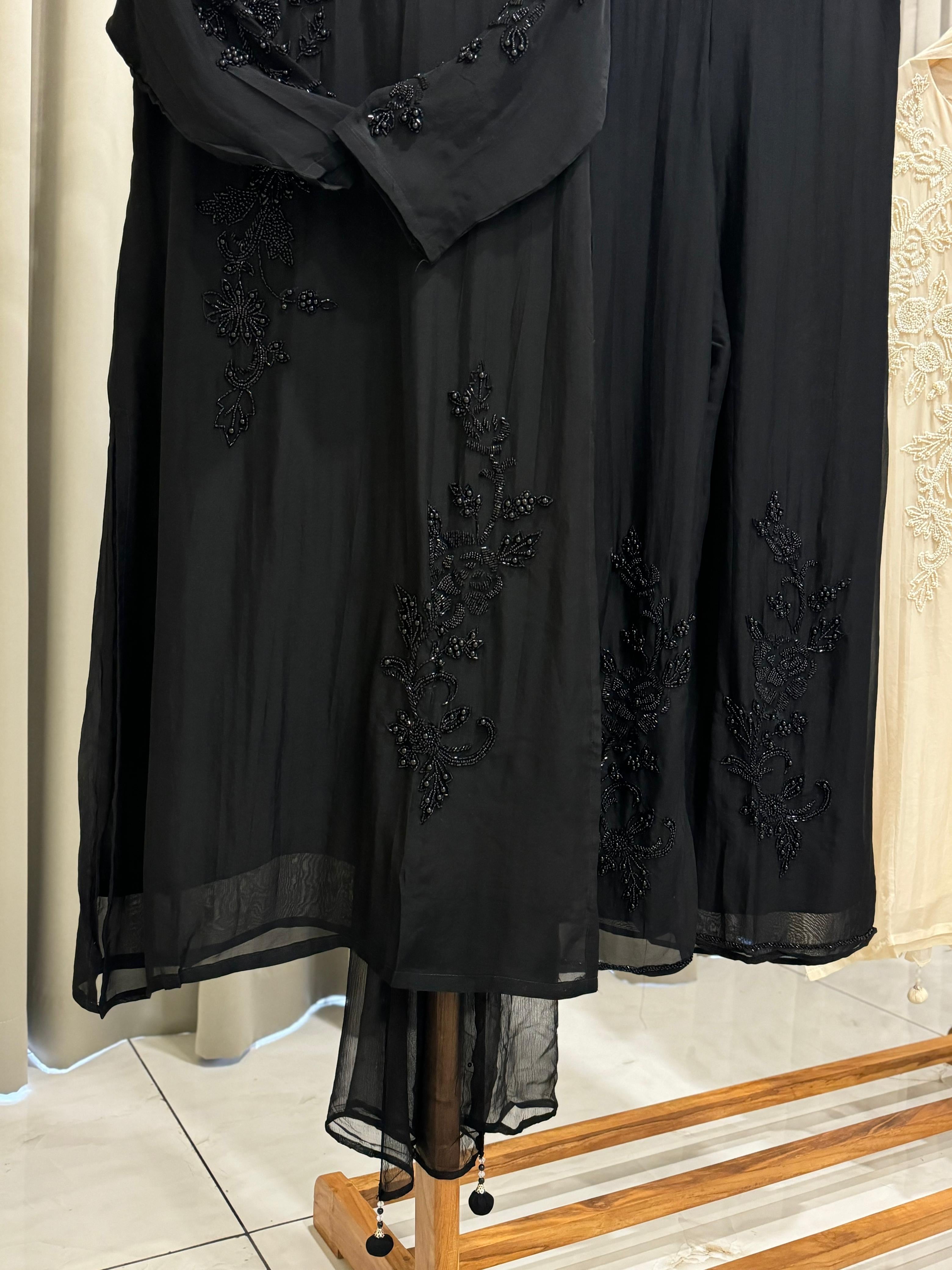 Pearl Hand worked party wear suit