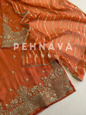 Tissue Embroidered Suit