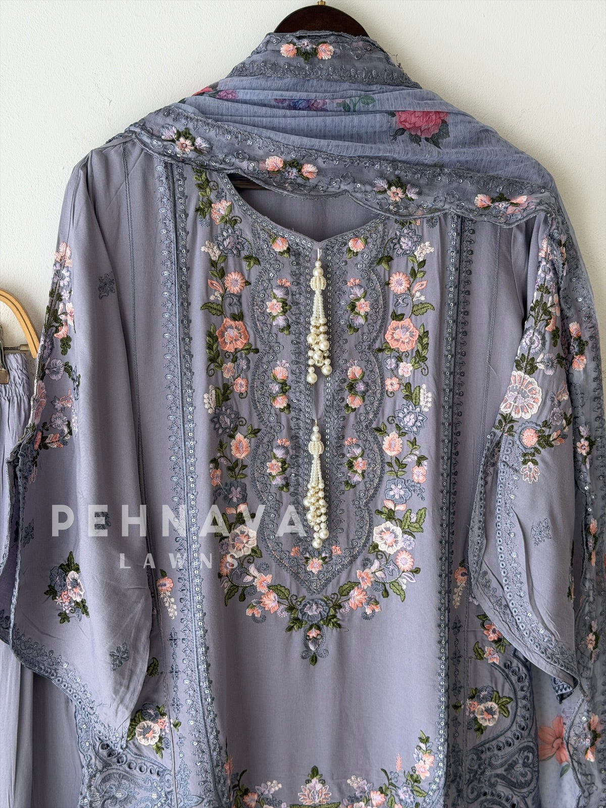 Floral Embroidered Farshi Salwar- 408