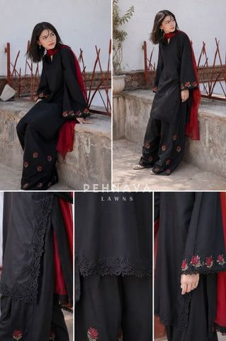Floral Embroidered Farshi Salwar