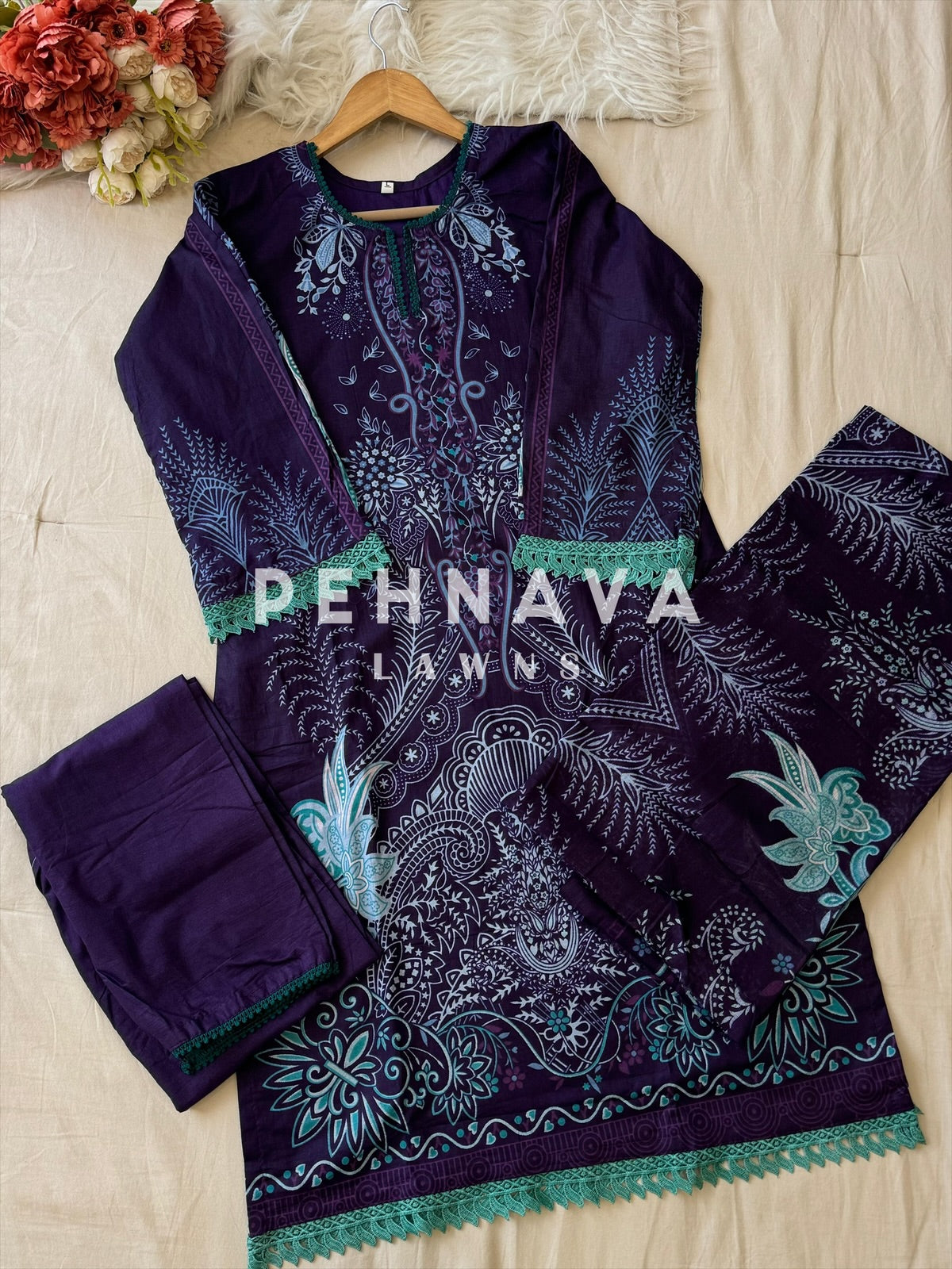 Timeless Floral Print Ready-to-Wear Suit Set-3