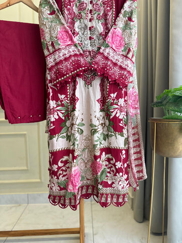 Pink Printed Modern Pakistani Suit-6