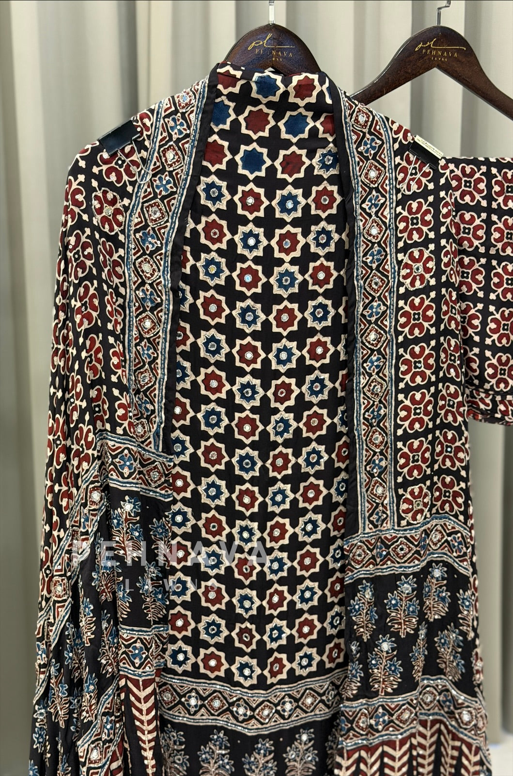 Ajrak Printed Unstitched Suit