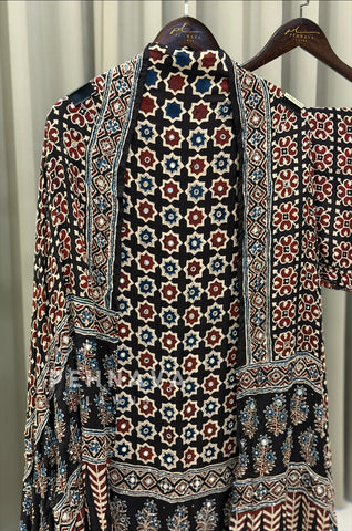 Ajrak Printed Unstitched Suit