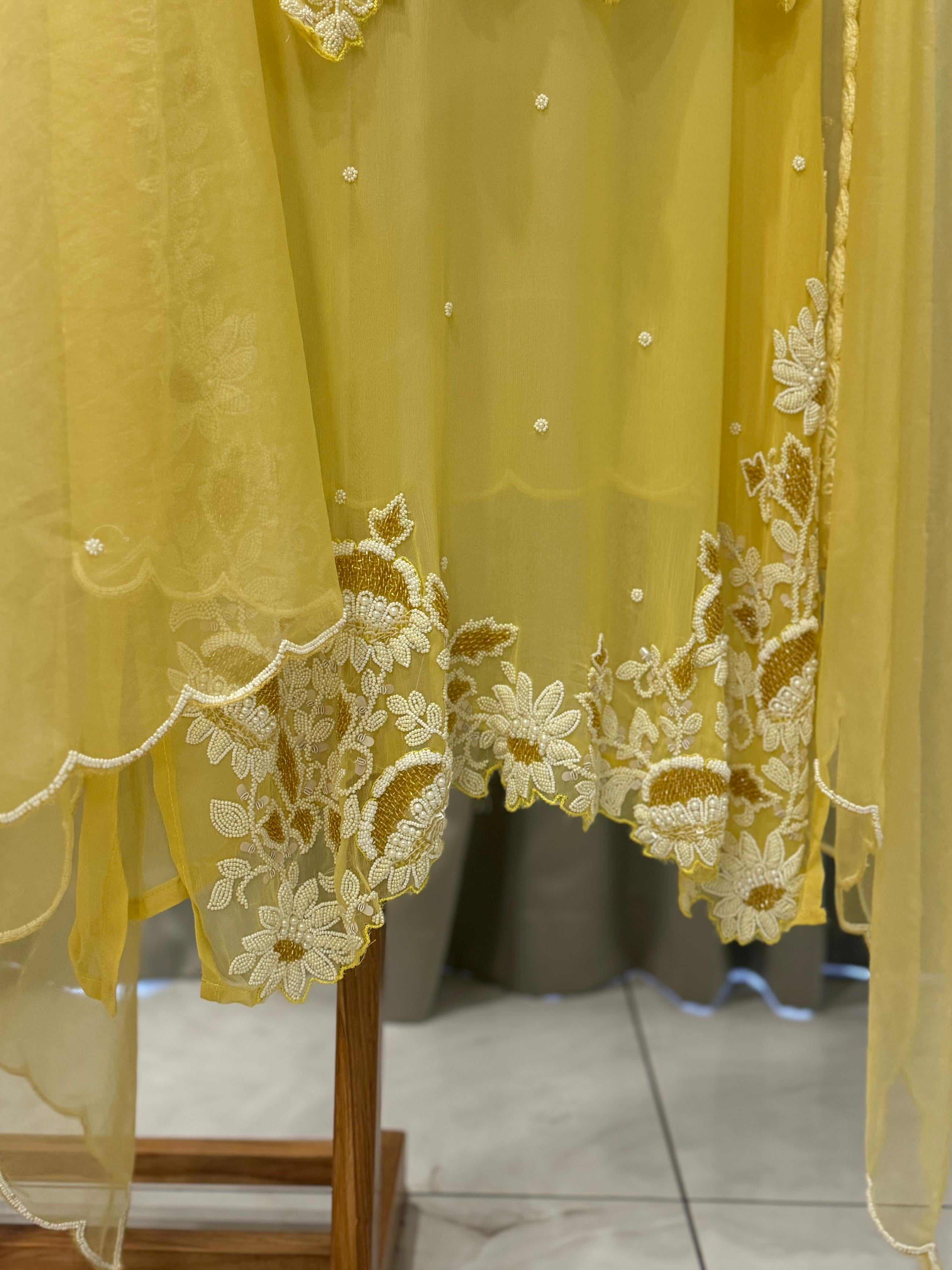 Premium Handworked Semi-Stitched Pakistani Suit - Pehnava Lawns