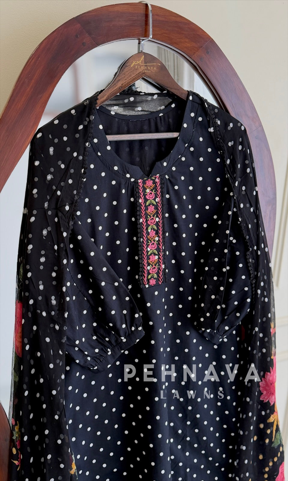 Polka Dot Three-Piece Suit