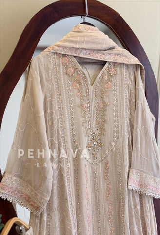 Agha Noor Formal Chiffon Ensemble