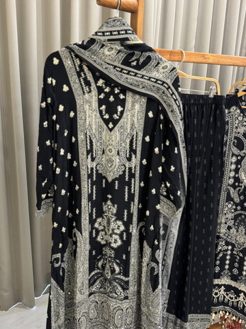 Premium Crepe Tassel detailed Suit-2165