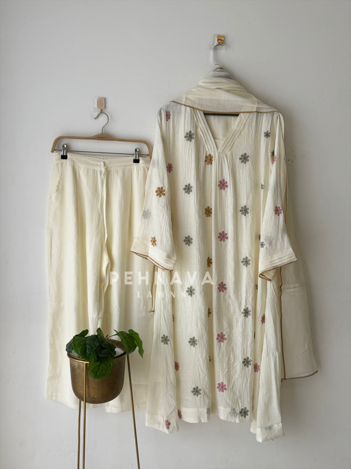 Floral Embroidered Imported Ensemble SN6113