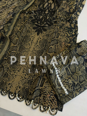 Floral Printed Ethnic Pak-Suit Ft. Chiffon/Cotton Dupatta-224