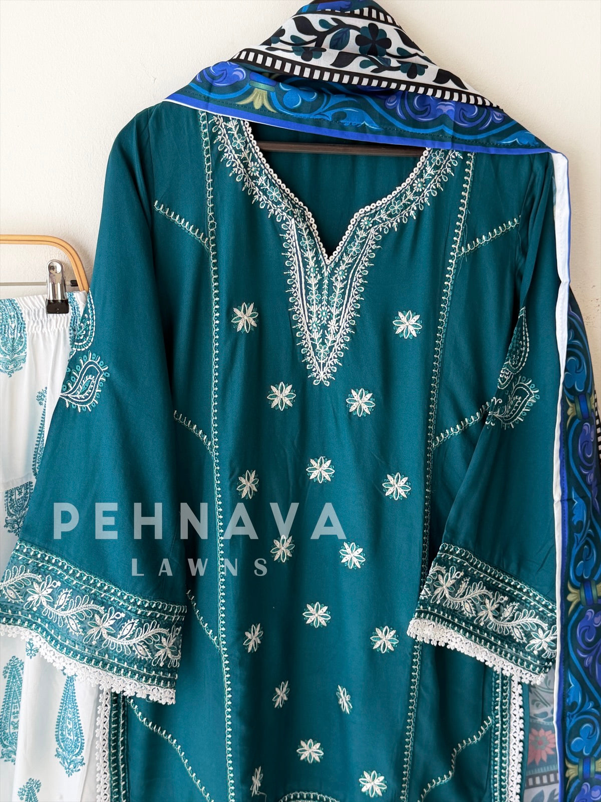 Embroidered Farshi Salwar-LRC 345