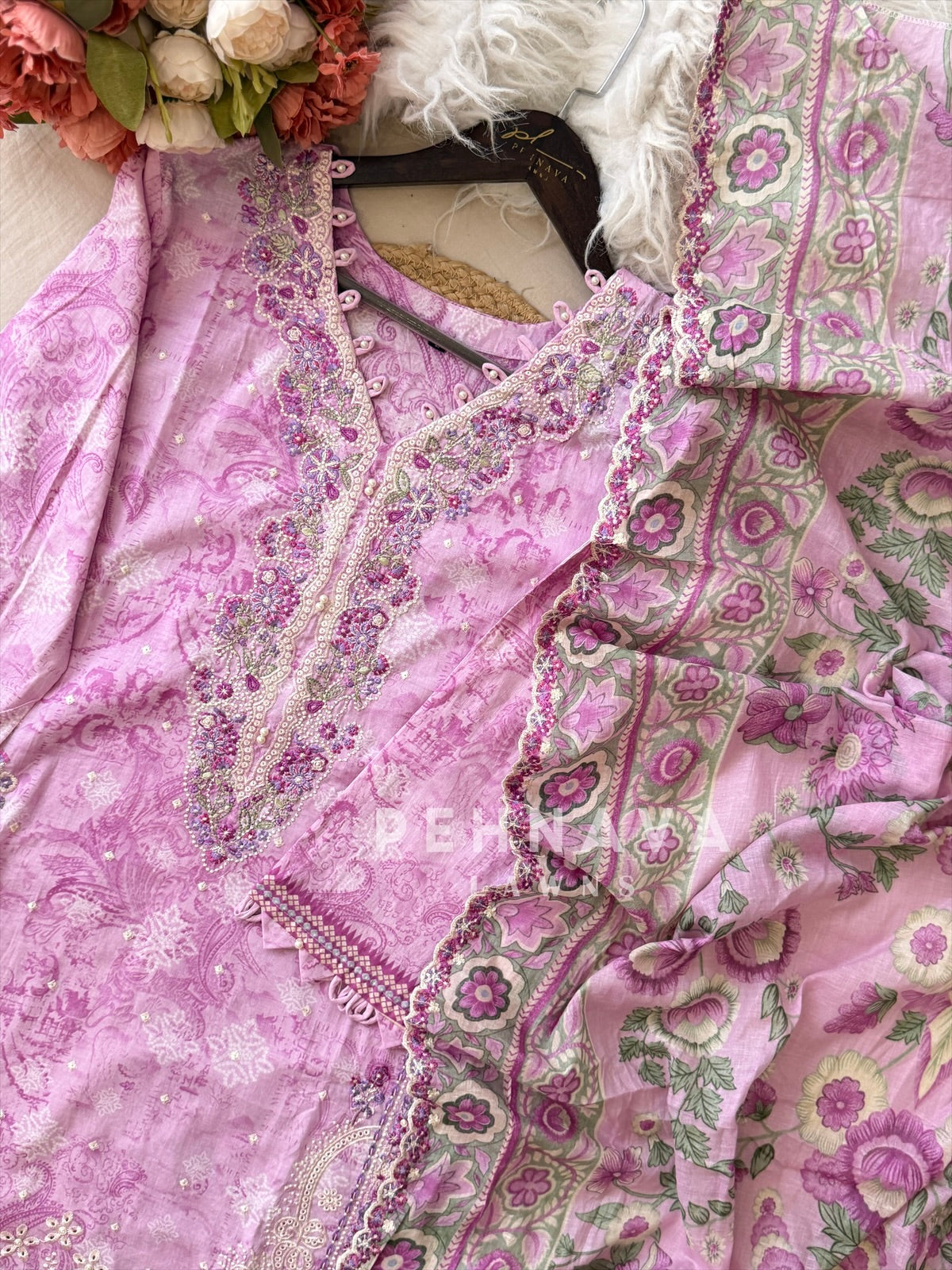Printed Embroidered Ready to Wear Suit-2107