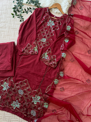 Cutwork Embroidered Pak-Suit-1