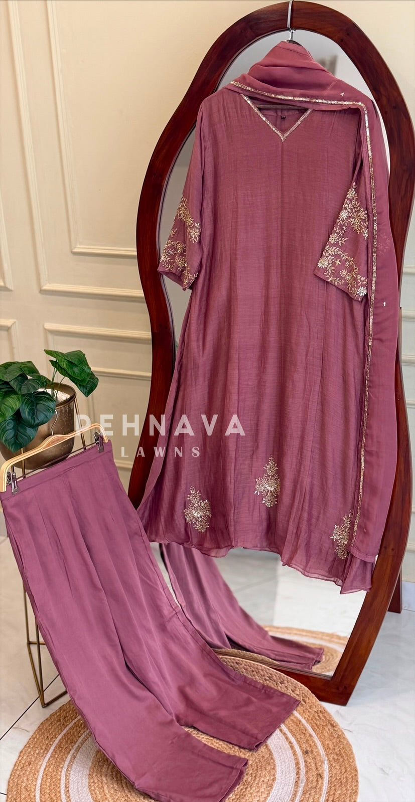 Chanderi Handworked Attire