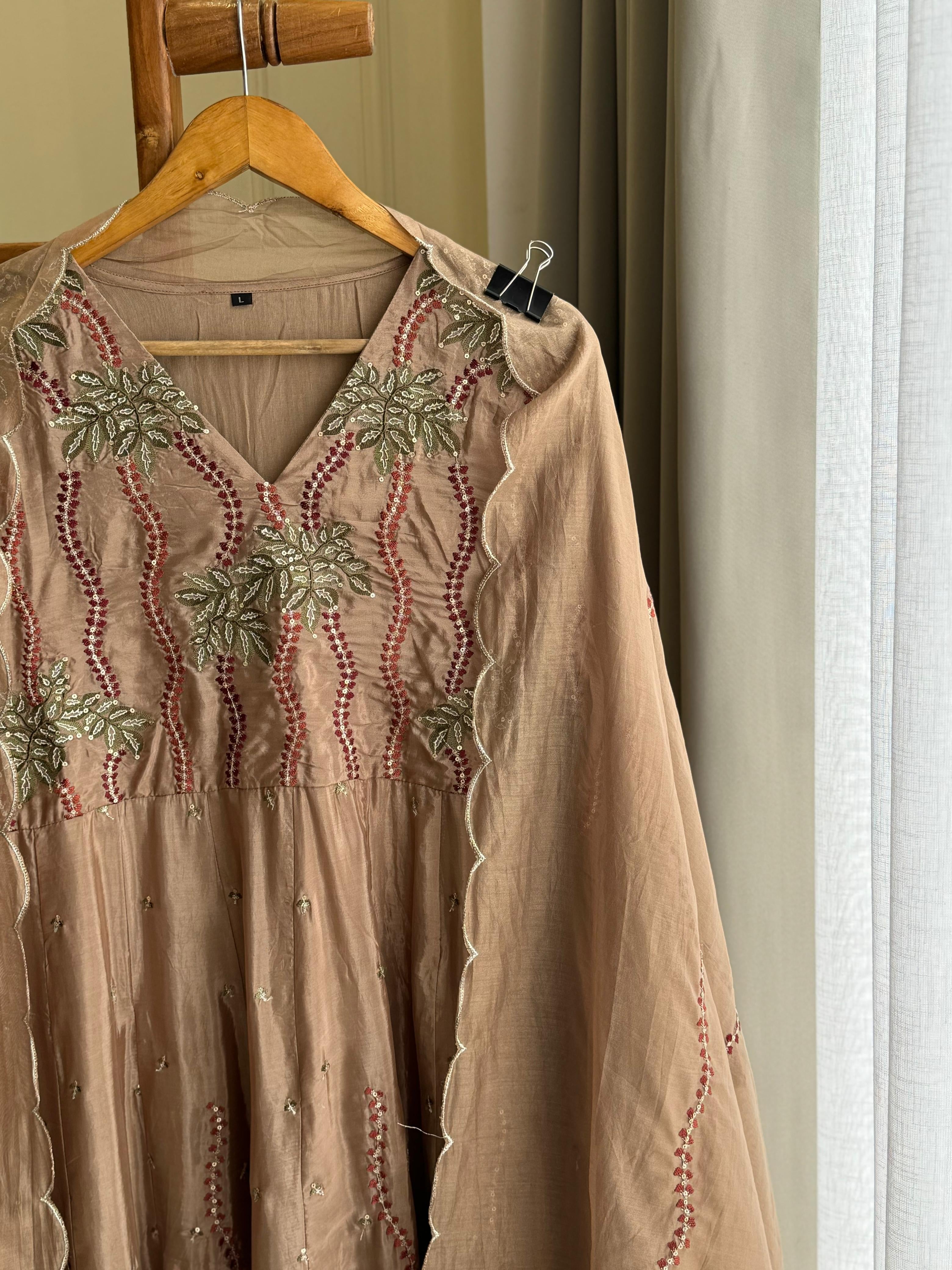 Classic Festive Anarkali Suit with Fine Embroidery