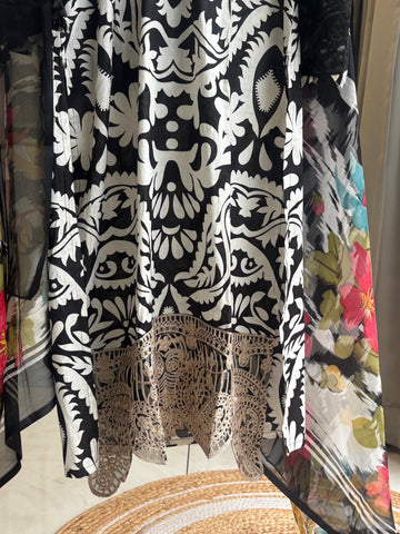 Black Casual Pakistani Suit